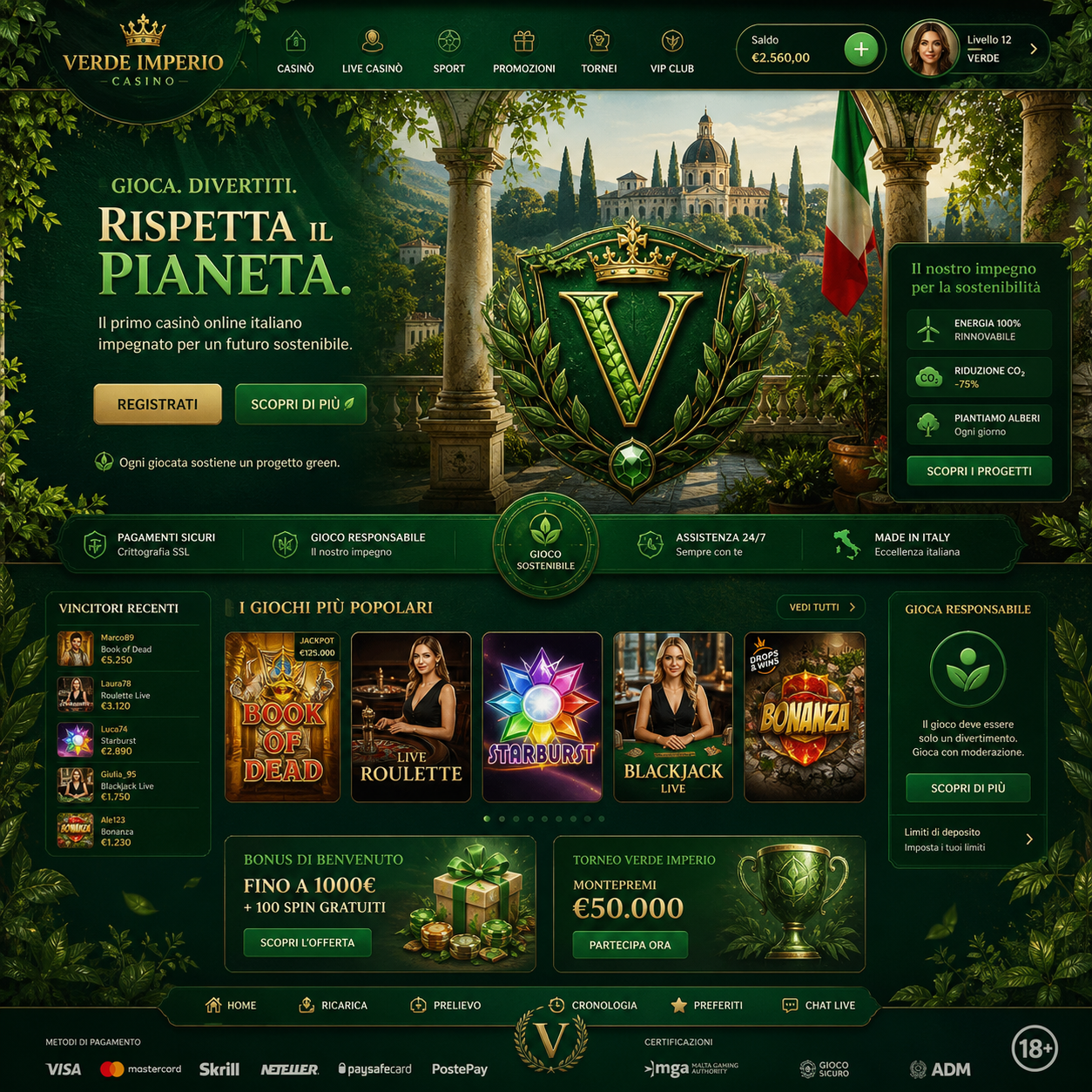 Verde Casino Italia: Guida Completa ai Migliori Casino Online Verdi e Sostenibili nel 2026